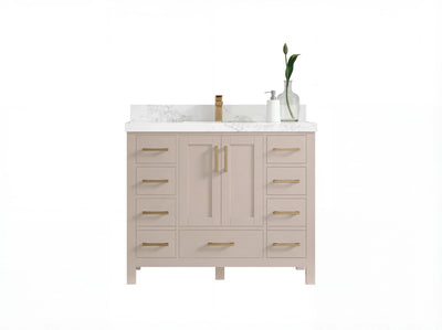 Malibu 42 in. W x 22 in. D Single Sink Bathroom Vanity - Willow Bath and Vanity