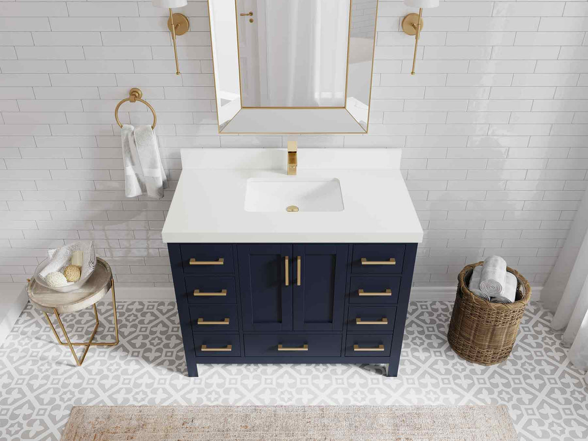 Malibu 42 in. W x 22 in. D Single Sink Bathroom Vanity