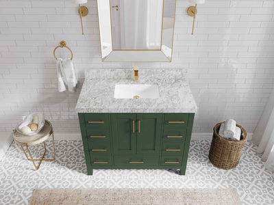 Malibu 42 in. W x 22 in. D Single Sink Bathroom Vanity - Willow Bath and Vanity