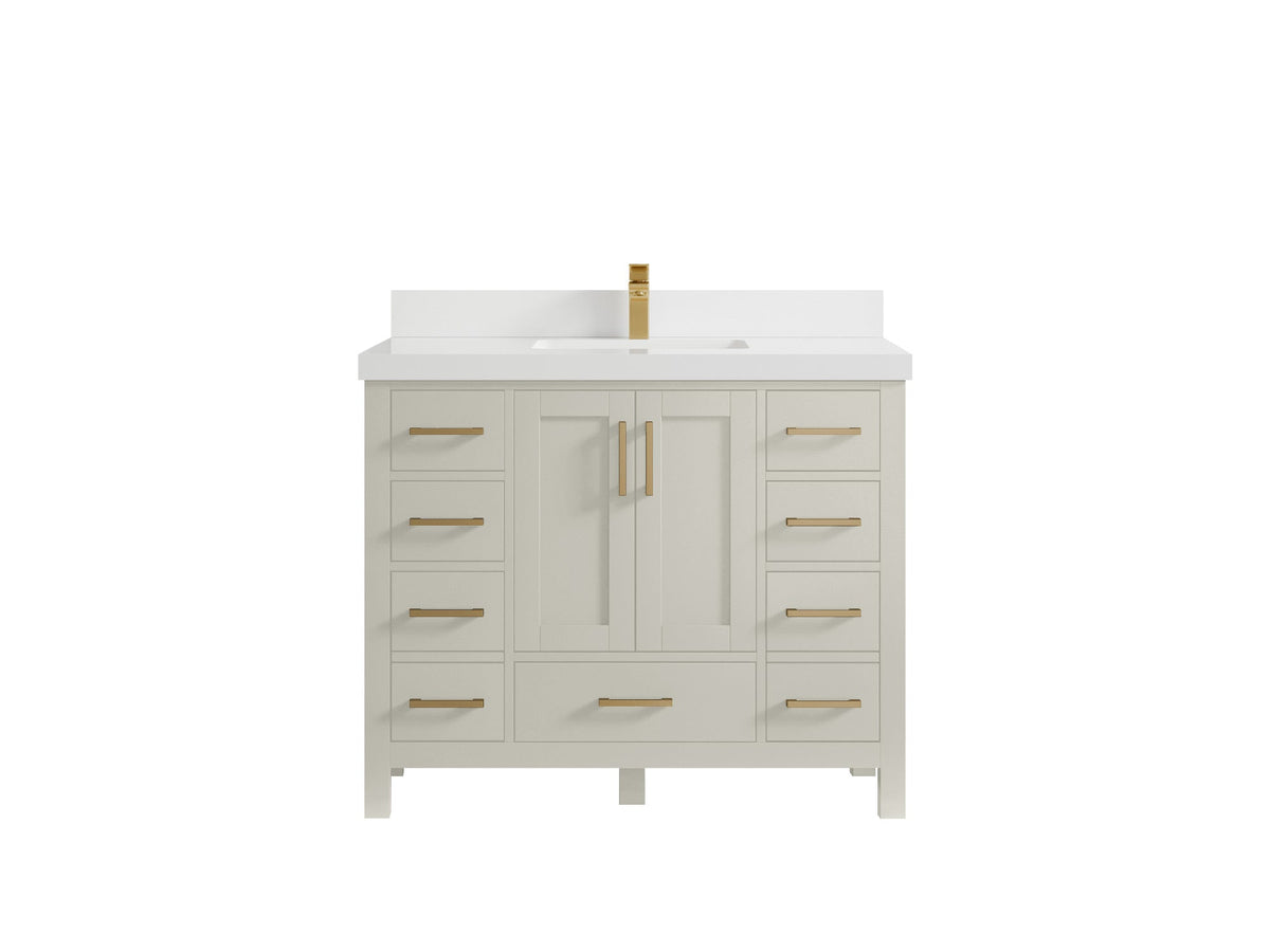 Malibu 42 in. W x 22 in. D Single Sink Bathroom Vanity - Willow Bath and Vanity