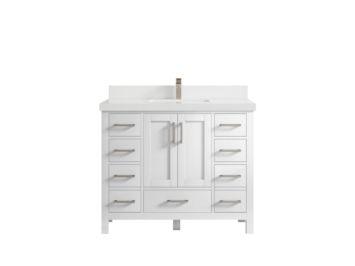 Malibu 42 in. W x 22 in. D Single Sink Bathroom Vanity - Willow Bath and Vanity