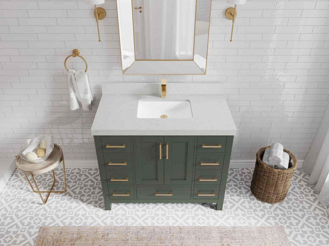 Malibu 42 in. W x 22 in. D Single Sink Bathroom Vanity - Willow Bath and Vanity
