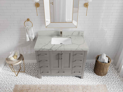 Malibu 42 in. W x 22 in. D Single Sink Bathroom Vanity - Willow Bath and Vanity