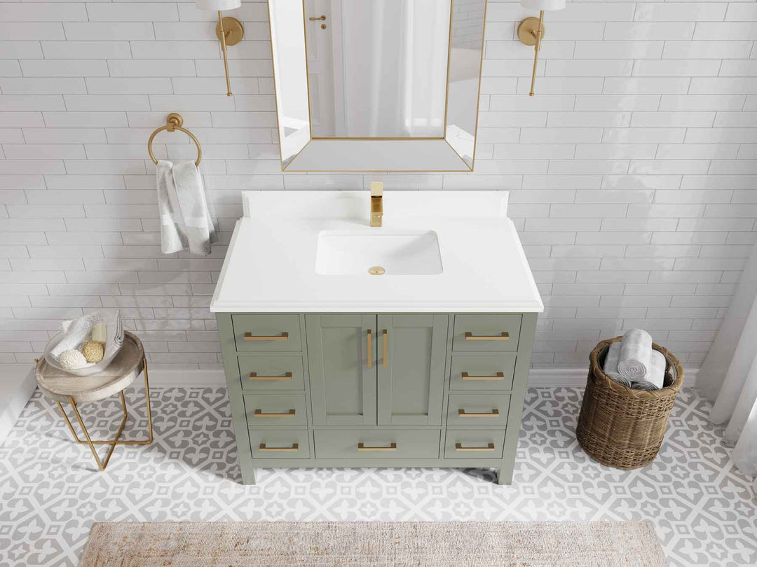 Malibu 42 in. W x 22 in. D Single Sink Bathroom Vanity - Willow Bath and Vanity