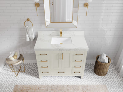 Malibu 42 in. W x 22 in. D Single Sink Bathroom Vanity - Willow Bath and Vanity