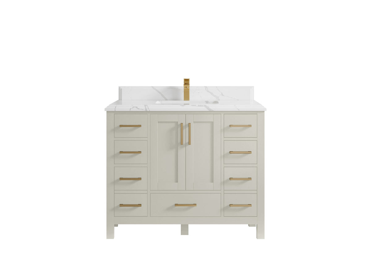 Malibu 42 in. W x 22 in. D Single Sink Bathroom Vanity - Willow Bath and Vanity
