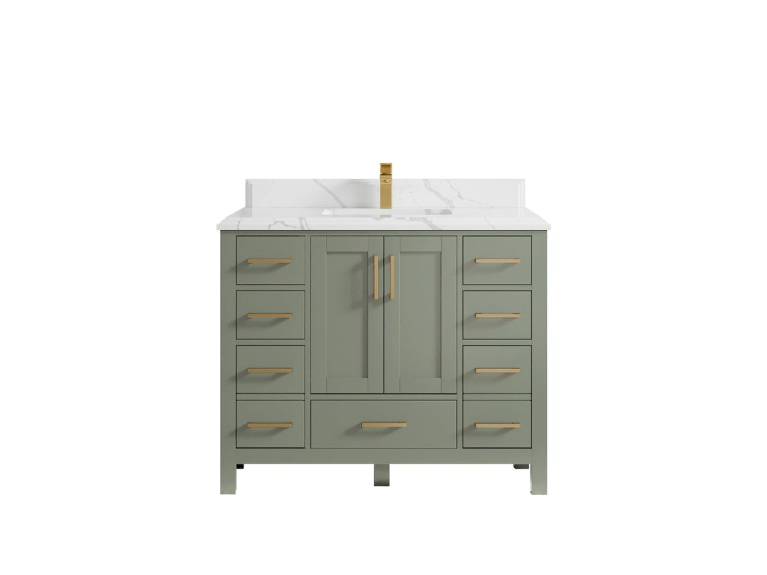 Malibu 42 in. W x 22 in. D Single Sink Bathroom Vanity - Willow Bath and Vanity