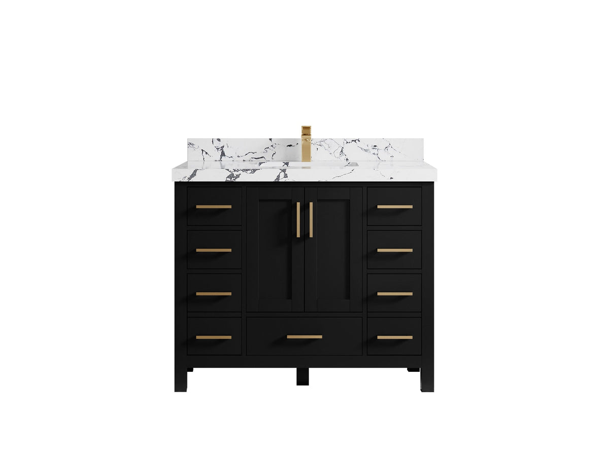 Malibu 42 in. W x 22 in. D Single Sink Bathroom Vanity - Willow Bath and Vanity