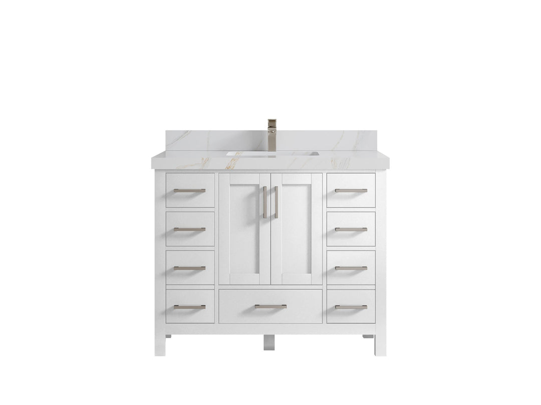 Malibu 42 in. W x 22 in. D Single Sink Bathroom Vanity - Willow Bath and Vanity
