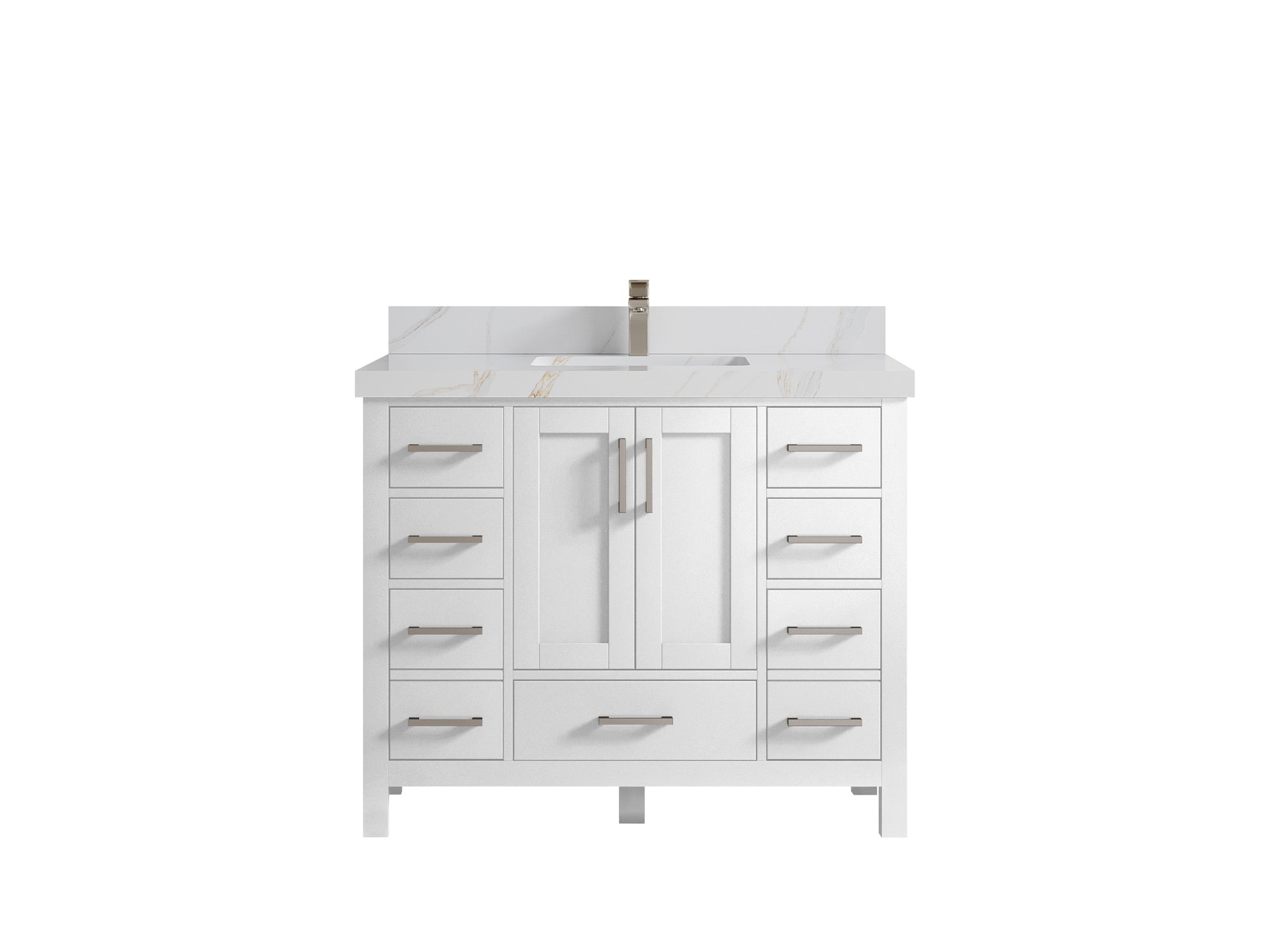 Malibu 42 in. W x 22 in. D Single Sink Bathroom Vanity - Willow Bath and Vanity