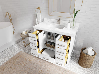 Malibu 42 in. W x 22 in. D Single Sink Bathroom Vanity - Willow Bath and Vanity