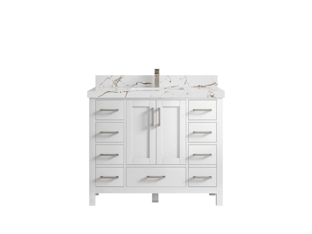 Malibu 42 in. W x 22 in. D Single Sink Bathroom Vanity - Willow Bath and Vanity