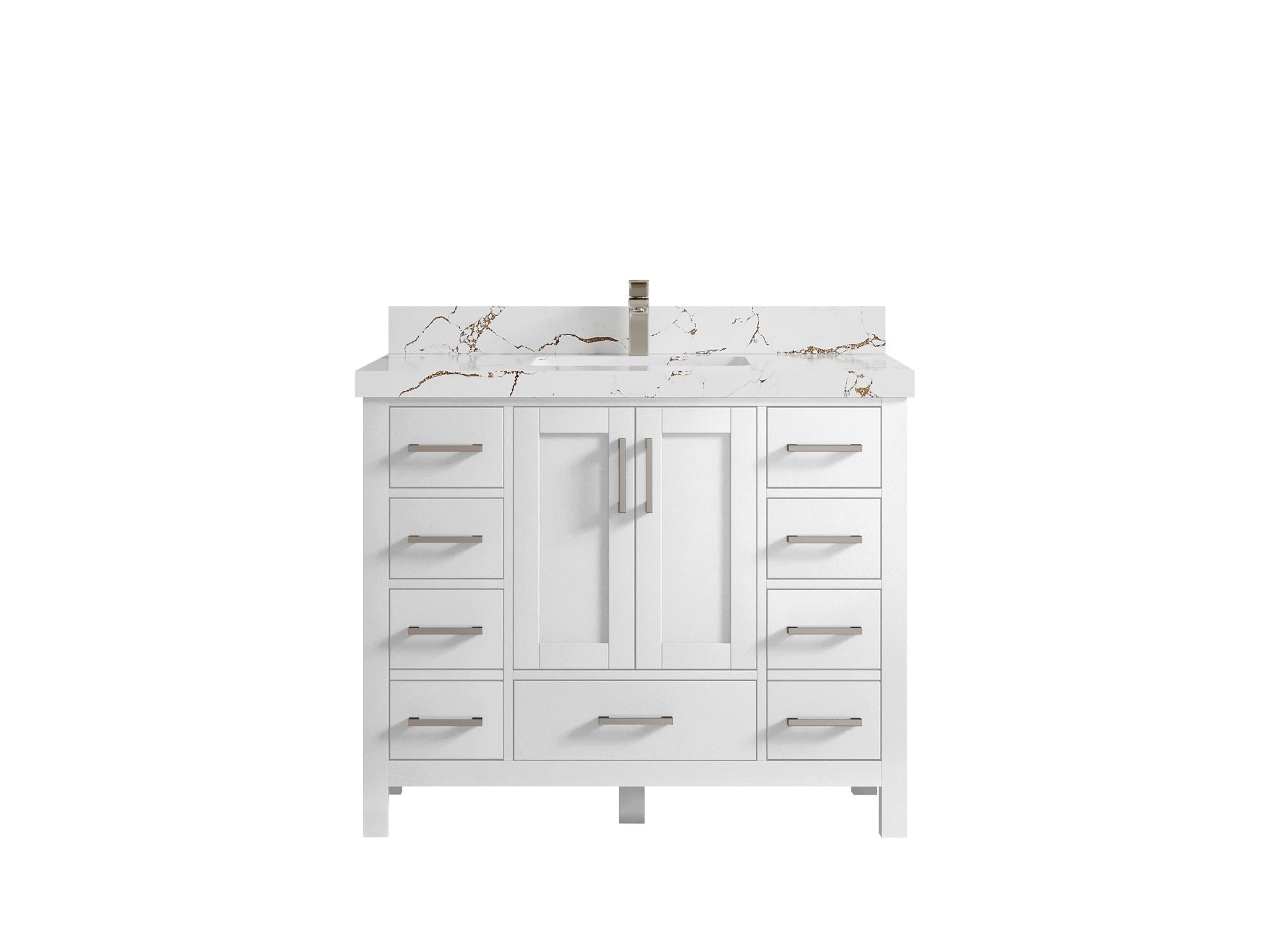 Malibu 42 in. W x 22 in. D Single Sink Bathroom Vanity - Willow Bath and Vanity