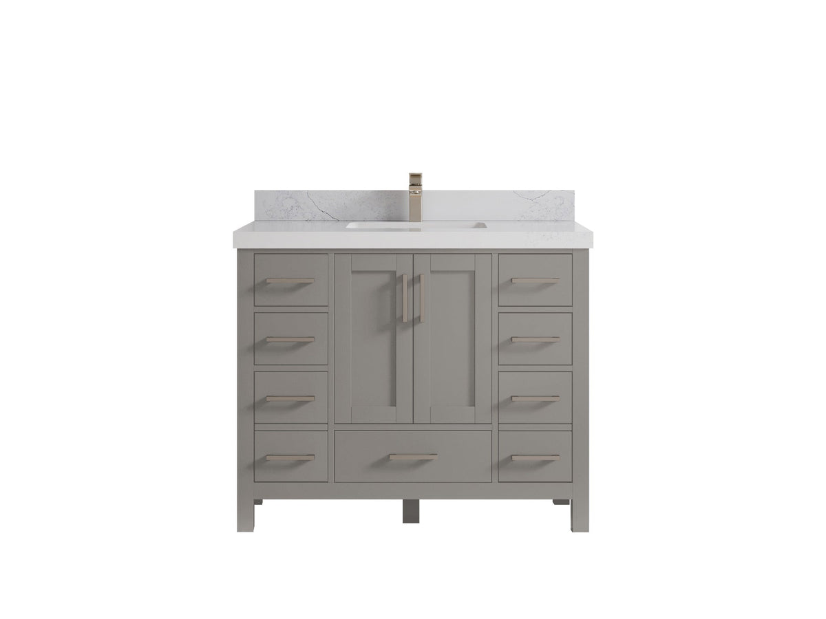Malibu 42 in. W x 22 in. D Single Sink Bathroom Vanity - Willow Bath and Vanity