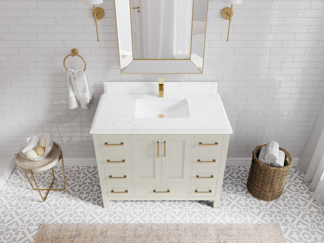 Malibu 42 in. W x 22 in. D Single Sink Bathroom Vanity - Willow Bath and Vanity