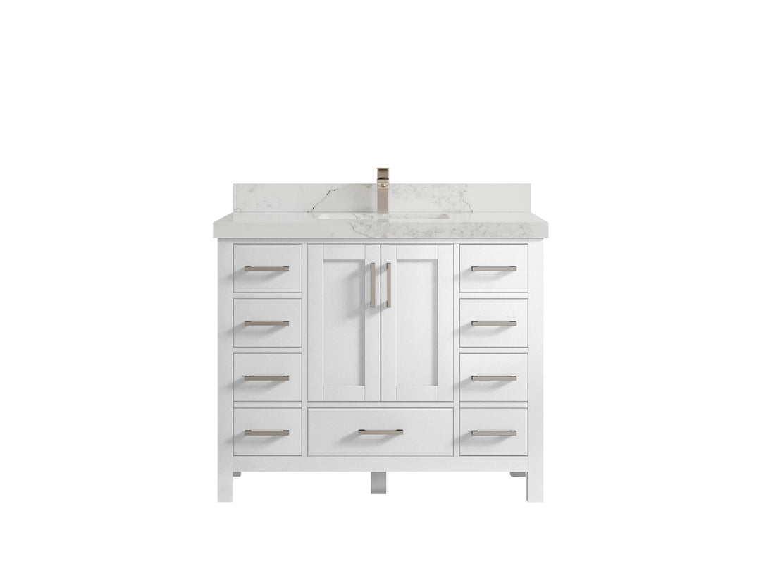 Malibu 42 in. W x 22 in. D Single Sink Bathroom Vanity - Willow Bath and Vanity