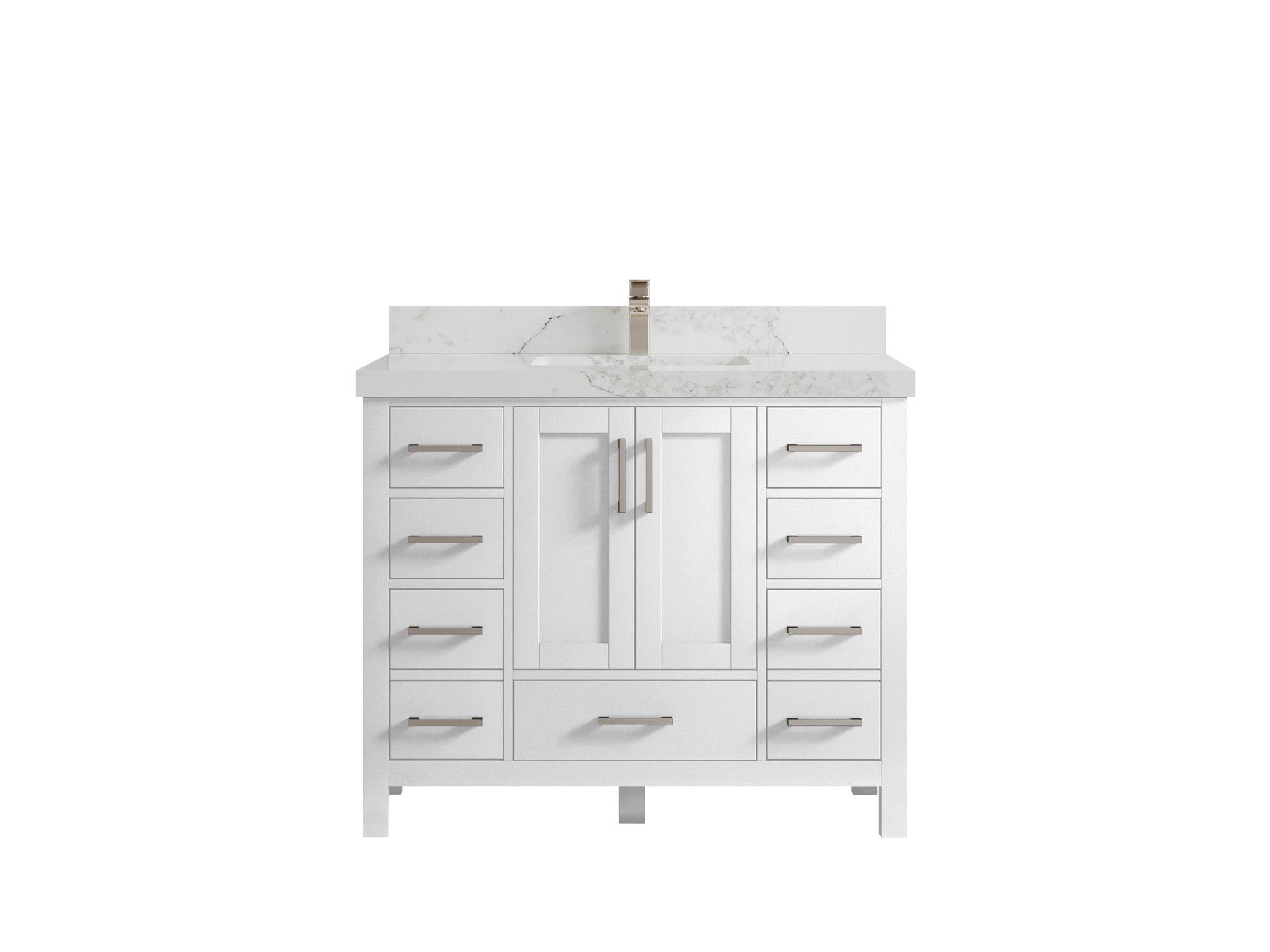 Malibu 42 in. W x 22 in. D Single Sink Bathroom Vanity - Willow Bath and Vanity