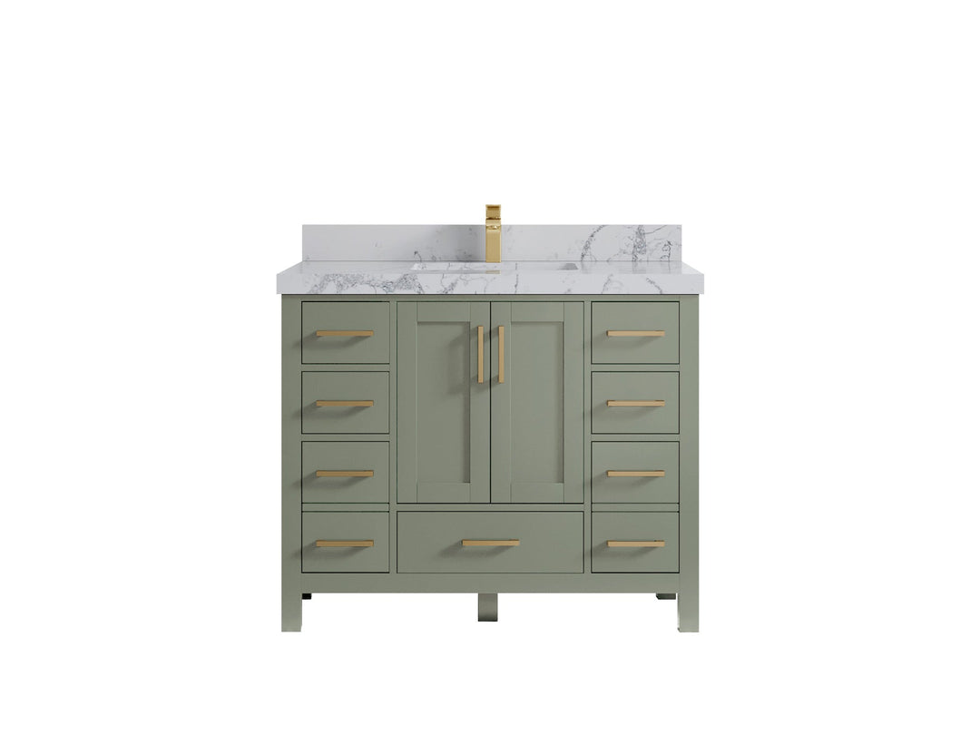 Malibu 42 in. W x 22 in. D Single Sink Bathroom Vanity - Willow Bath and Vanity