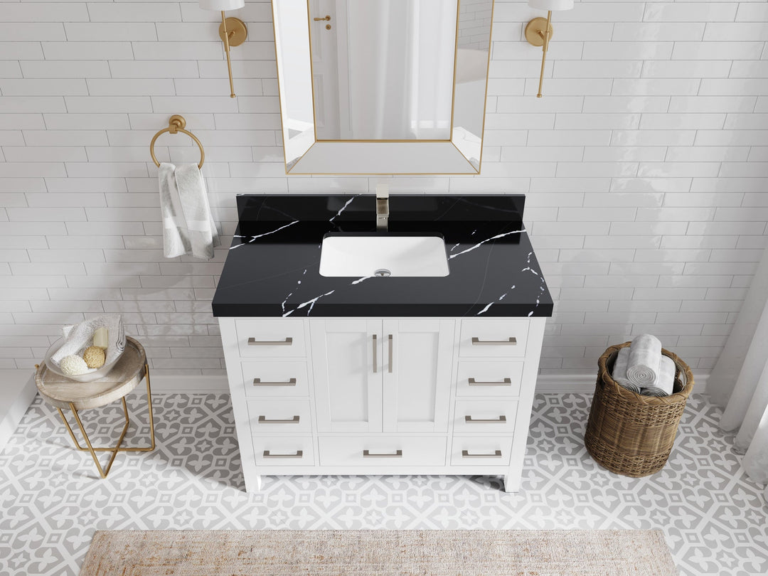 Malibu 42 in. W x 22 in. D Single Sink Bathroom Vanity - Willow Bath and Vanity