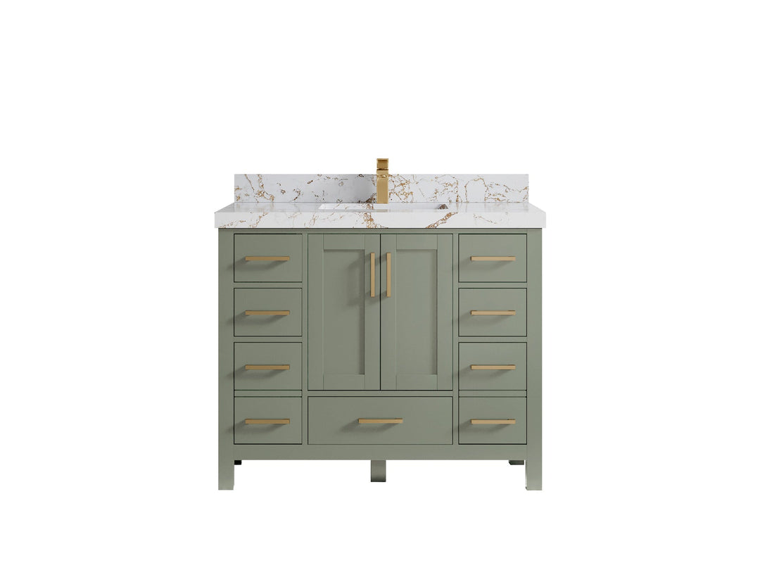 Malibu 42 in. W x 22 in. D Single Sink Bathroom Vanity - Willow Bath and Vanity
