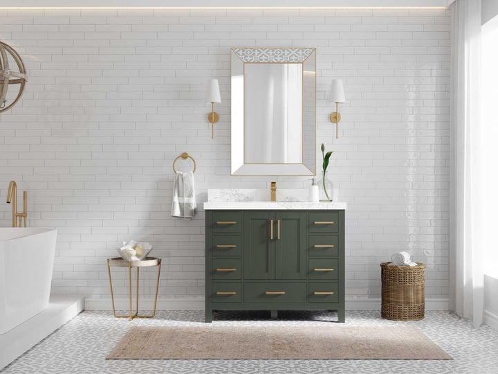 Malibu 42 in. W x 22 in. D Single Sink Bathroom Vanity - photo 2