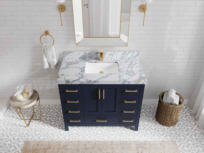 Malibu 42 in. W x 22 in. D Single Sink Bathroom Vanity - Willow Bath and Vanity