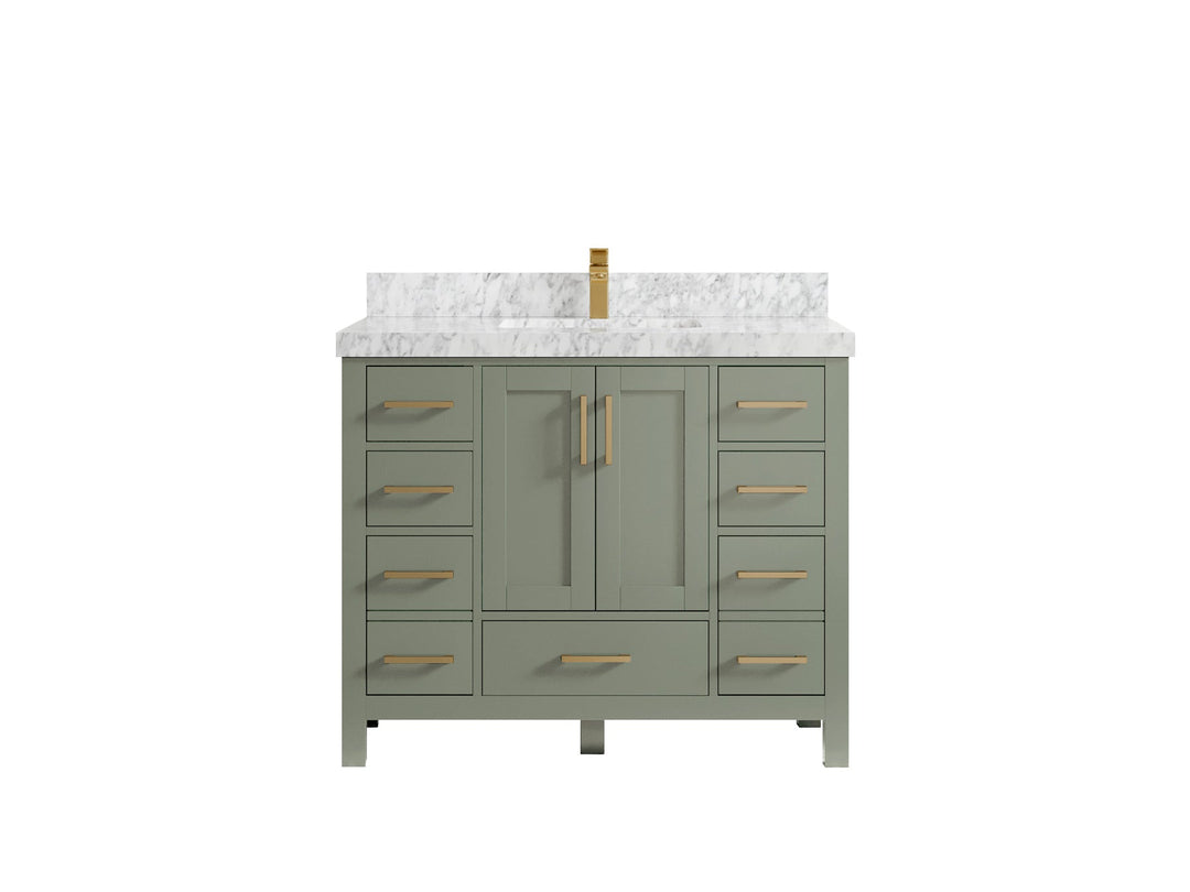 Malibu 42 in. W x 22 in. D Single Sink Bathroom Vanity - Willow Bath and Vanity
