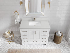 Malibu 42 in. W x 22 in. D Single Sink Bathroom Vanity - photo 12