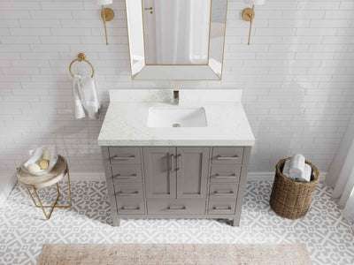 Malibu 42 in. W x 22 in. D Single Sink Bathroom Vanity - Willow Bath and Vanity