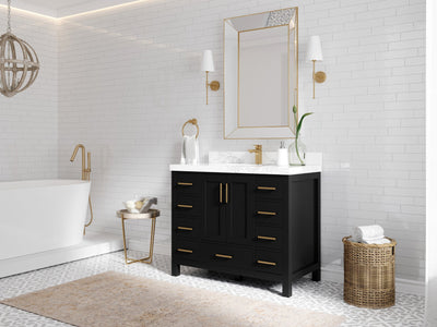 Malibu 42 in. W x 22 in. D Single Sink Bathroom Vanity - Willow Bath and Vanity