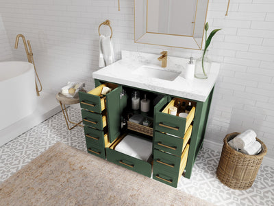 Malibu 42 in. W x 22 in. D Single Sink Bathroom Vanity - Willow Bath and Vanity