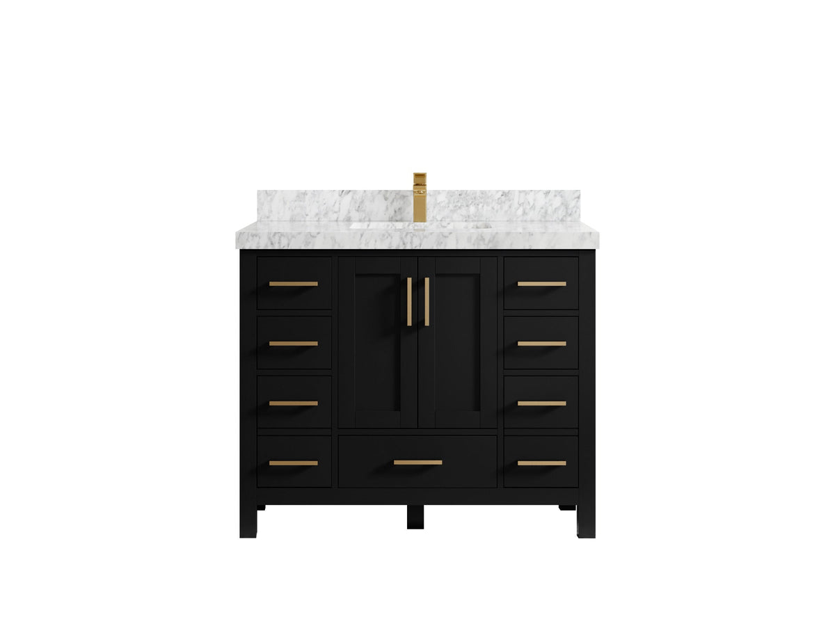 Malibu 42 in. W x 22 in. D Single Sink Bathroom Vanity - Willow Bath and Vanity