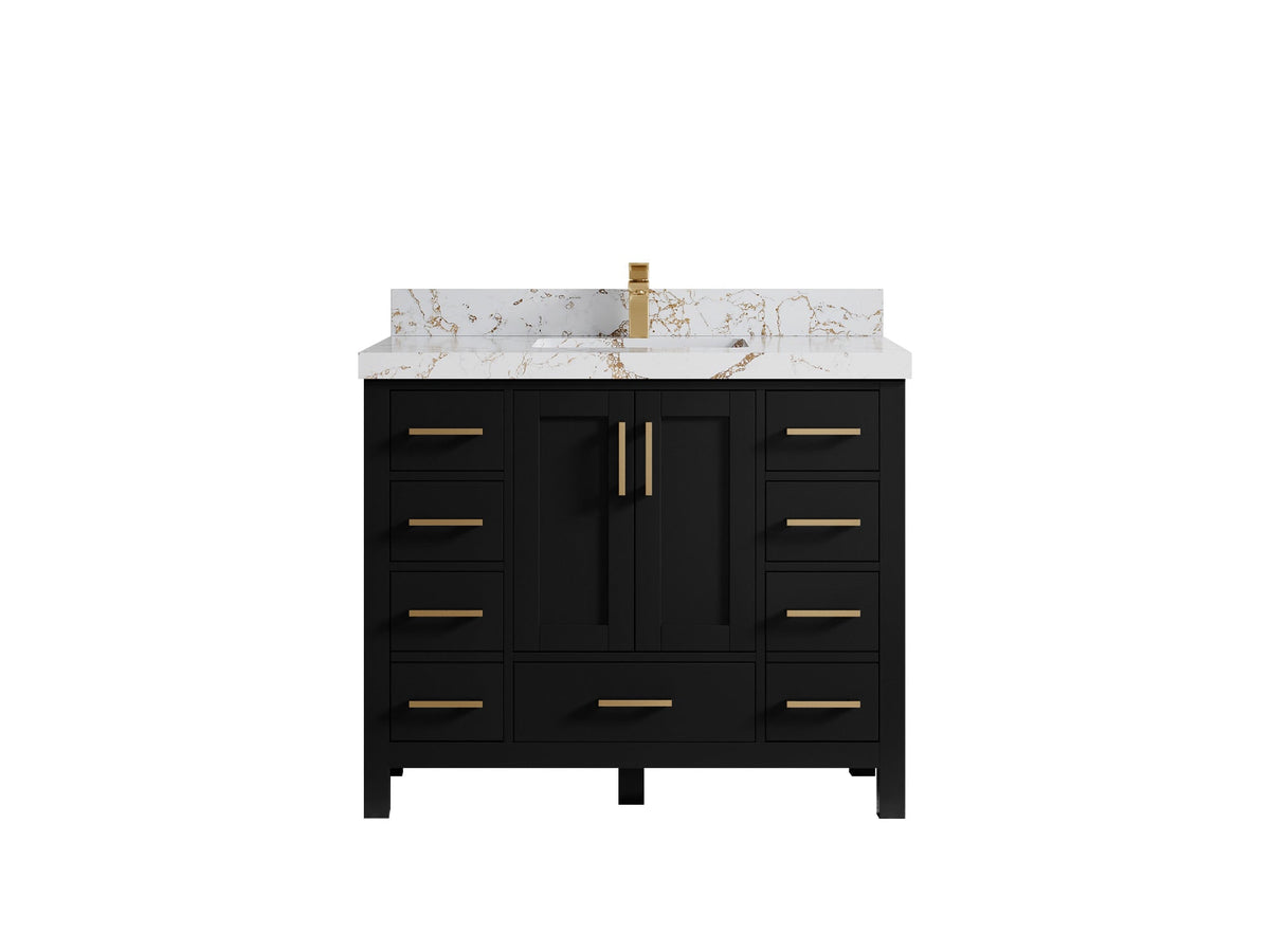 Malibu 42 in. W x 22 in. D Single Sink Bathroom Vanity - Willow Bath and Vanity
