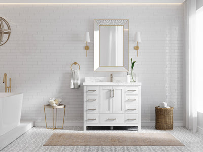 Malibu 42 in. W x 22 in. D Single Sink Bathroom Vanity - Willow Bath and Vanity
