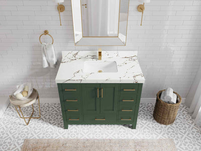 Malibu 42 in. W x 22 in. D Single Sink Bathroom Vanity - Willow Bath and Vanity