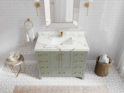 Malibu 42 in. W x 22 in. D Single Sink Bathroom Vanity - Willow Bath and Vanity