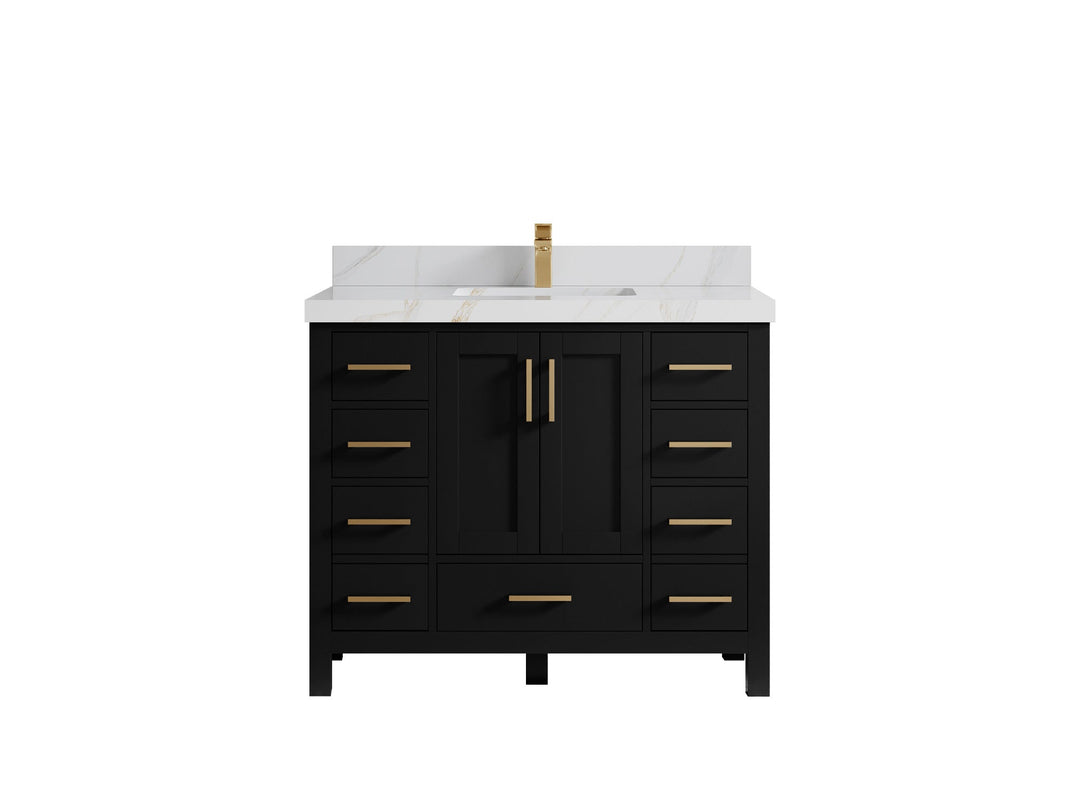 Malibu 42 in. W x 22 in. D Single Sink Bathroom Vanity - Willow Bath and Vanity