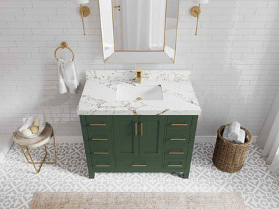 Malibu 42 in. W x 22 in. D Single Sink Bathroom Vanity - Willow Bath and Vanity