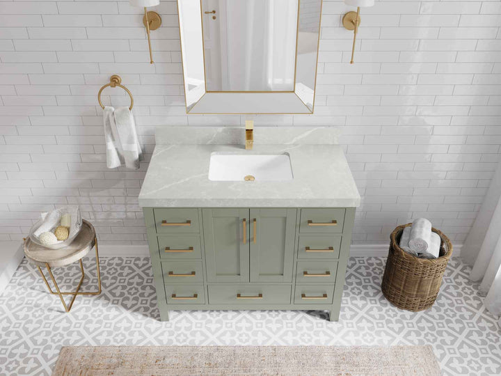 Malibu 42 in. W x 22 in. D Single Sink Bathroom Vanity - photo 35