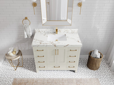 Malibu 42 in. W x 22 in. D Single Sink Bathroom Vanity - Willow Bath and Vanity