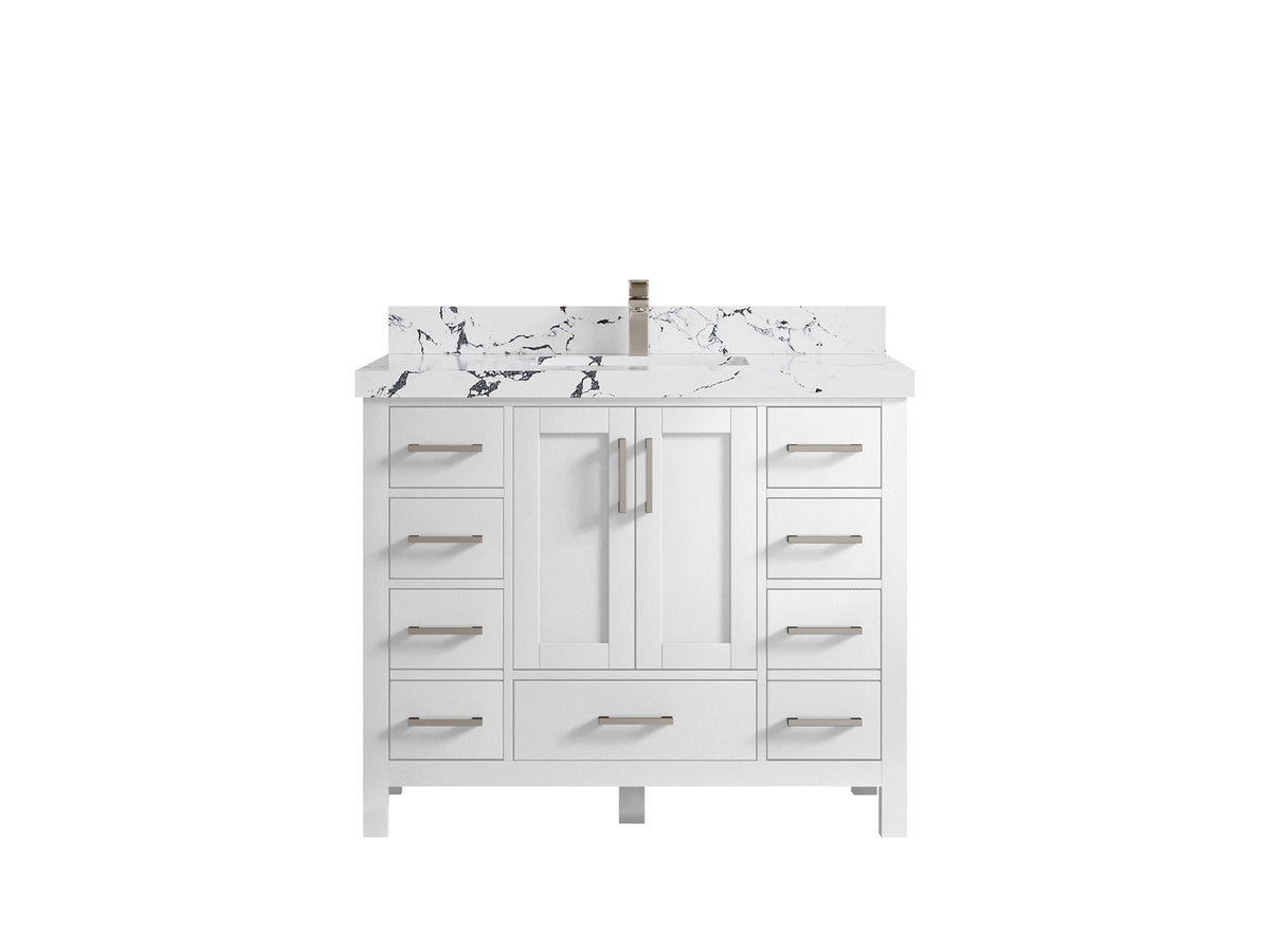 Malibu 42 in. W x 22 in. D Single Sink Bathroom Vanity - Willow Bath and Vanity