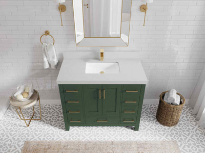 Malibu 42 in. W x 22 in. D Single Sink Bathroom Vanity - Willow Bath and Vanity