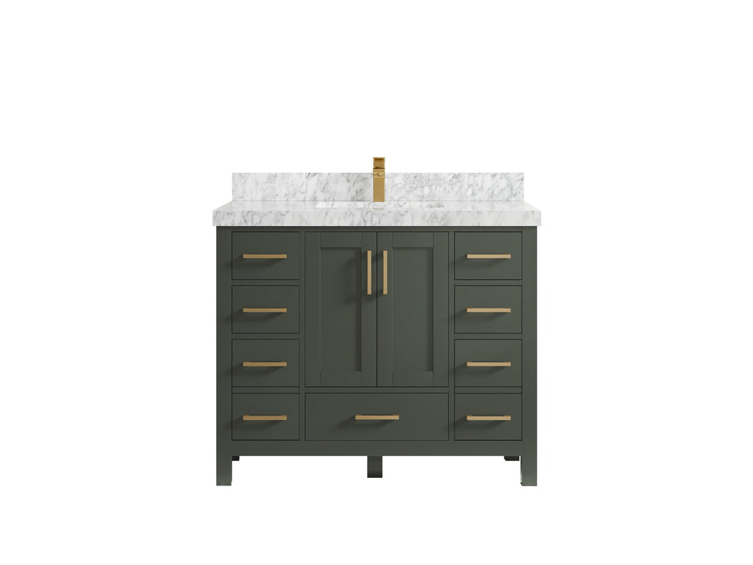 Malibu 42 in. W x 22 in. D Single Sink Bathroom Vanity - Willow Bath and Vanity