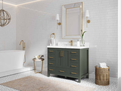 Malibu 42 in. W x 22 in. D Single Sink Bathroom Vanity - Willow Bath and Vanity