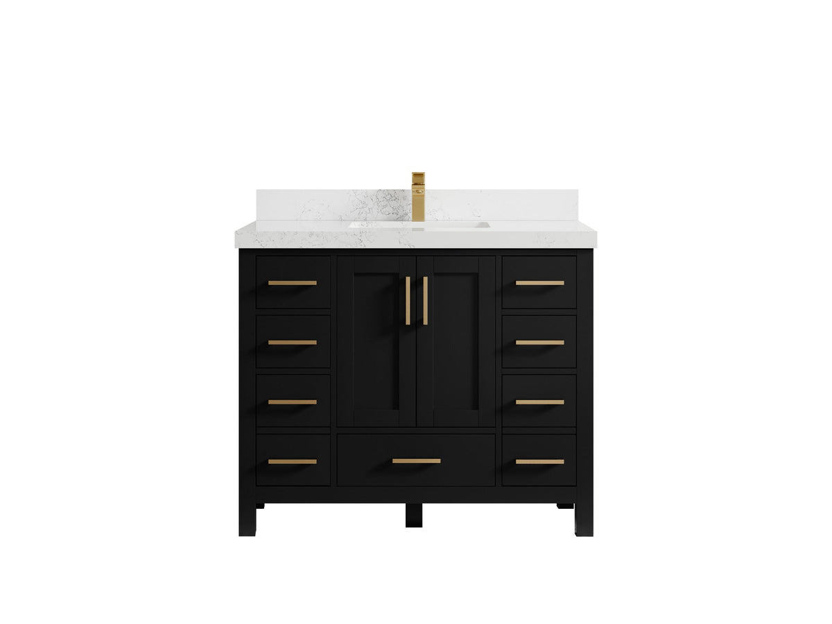 Malibu 42 in. W x 22 in. D Single Sink Bathroom Vanity - Willow Bath and Vanity