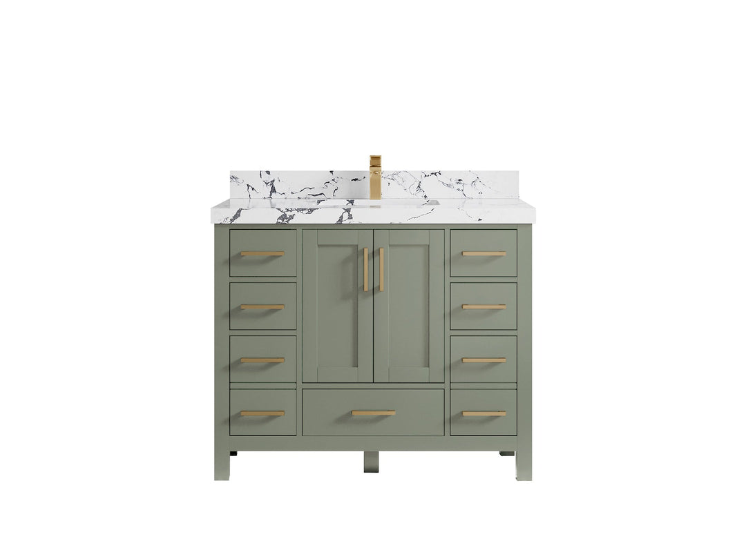 Malibu 42 in. W x 22 in. D Single Sink Bathroom Vanity - Willow Bath and Vanity