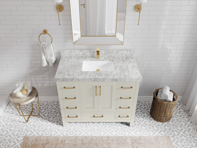 Malibu 42 in. W x 22 in. D Single Sink Bathroom Vanity - Willow Bath and Vanity