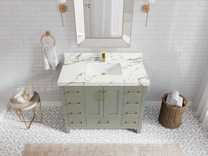 Malibu 42 in. W x 22 in. D Single Sink Bathroom Vanity - photo 37
