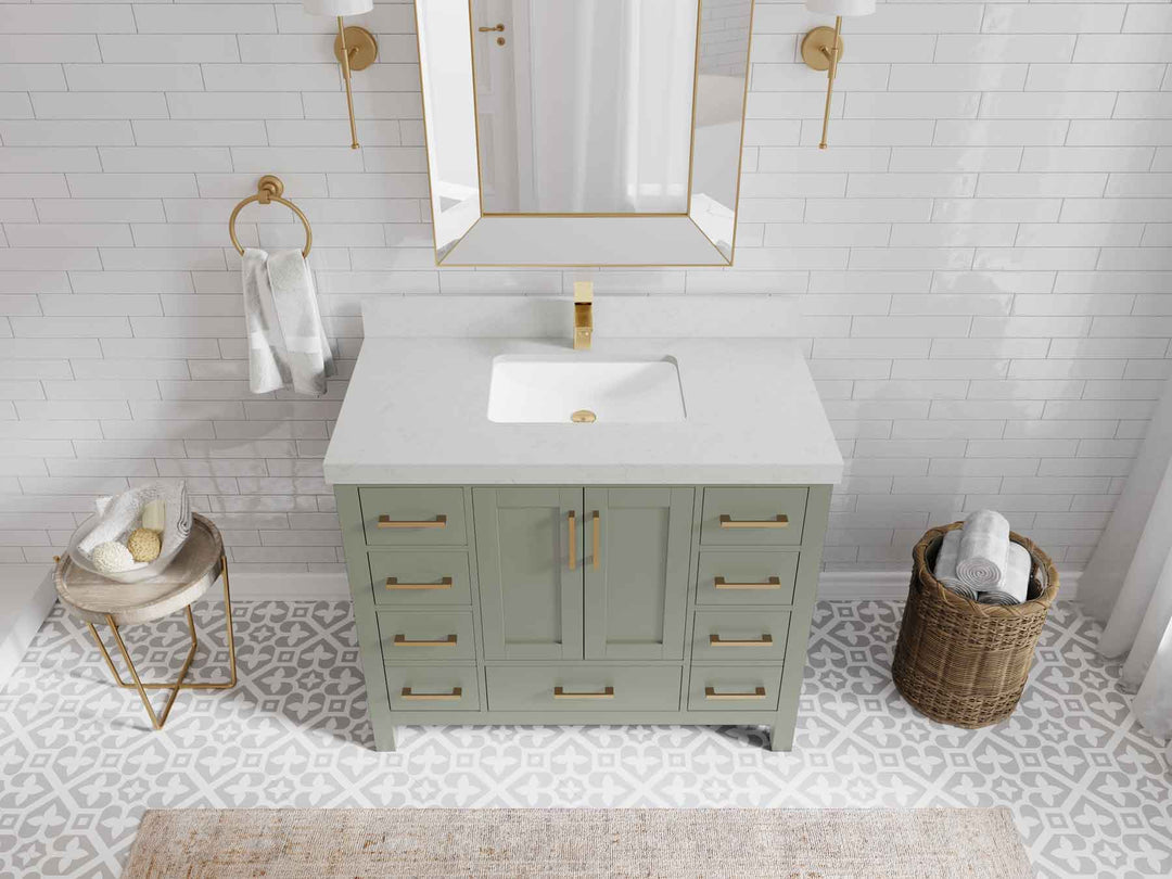 Malibu 42 in. W x 22 in. D Single Sink Bathroom Vanity - Willow Bath and Vanity
