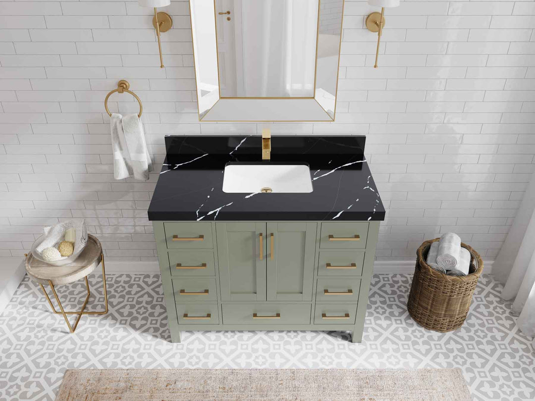 Malibu 42 in. W x 22 in. D Single Sink Bathroom Vanity - Willow Bath and Vanity